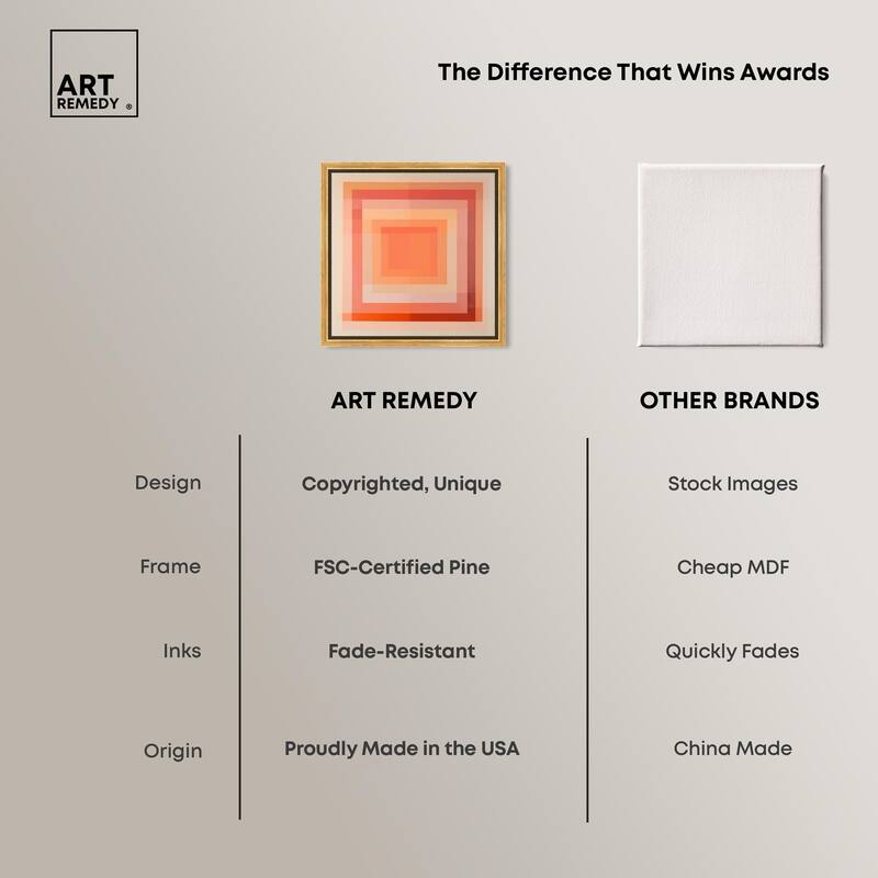 Minimal Color Blocks III Canvas by Art Remedy