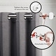 preview thumbnail 28 of 31, Deconovo Adjustable Single Curtain Rod for Windows & Doors