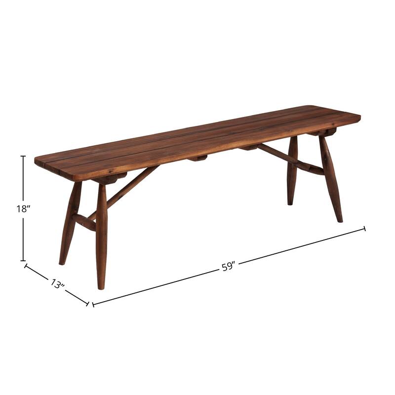 Summit Outdoor Teak Accent Bench