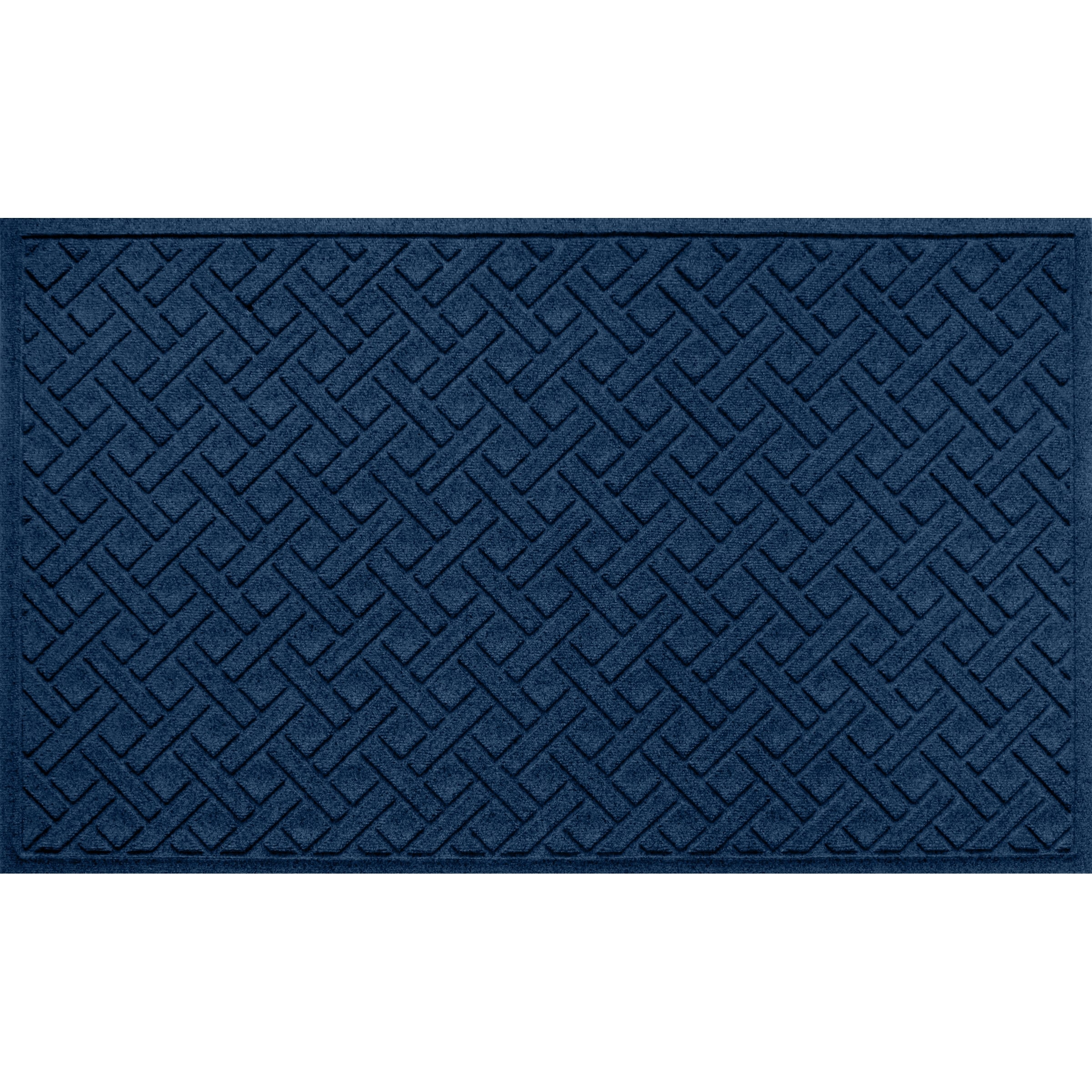 Lattice 3'x5' Indoor/Outdoor Door Mat - Medium Gray - 35x59