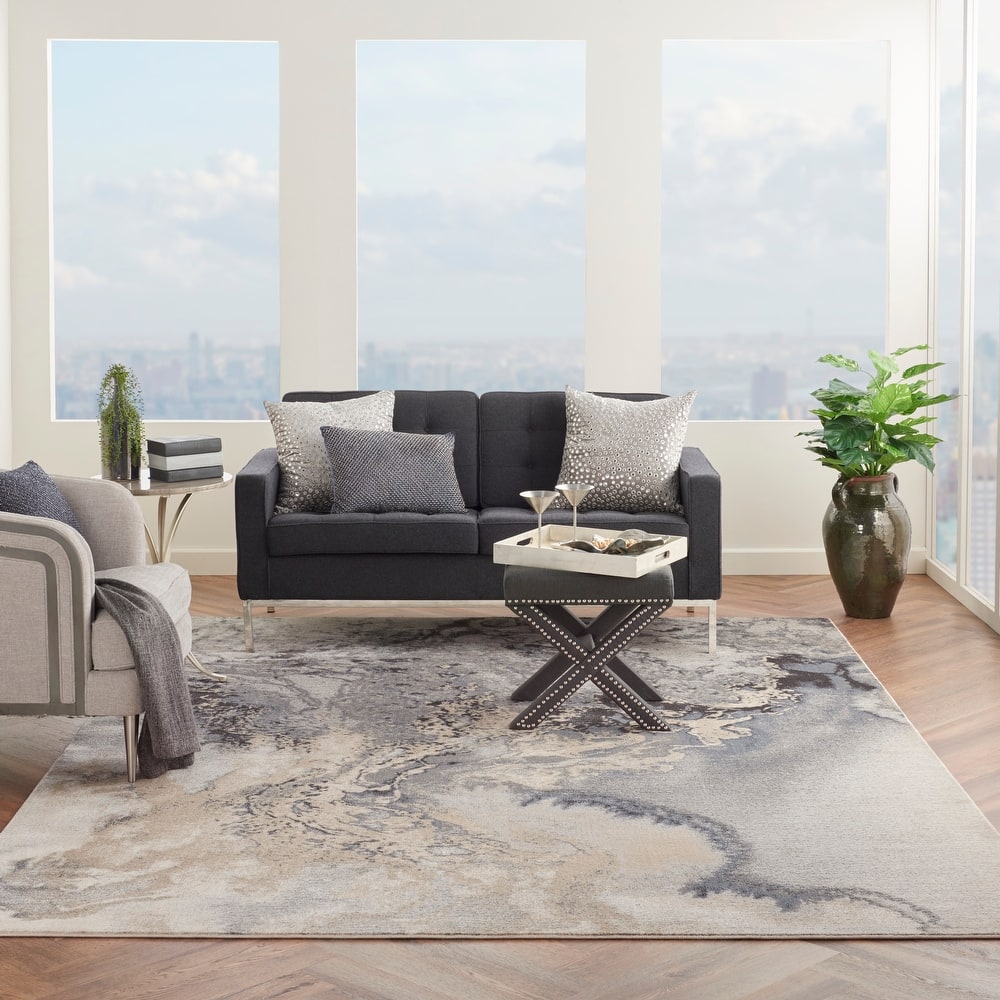 Nourison Maxell Modern Glam Abstract Area Rug