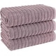 preview thumbnail 8 of 61, Classic Turkish Towels Cotton Bath Sheets Set of 3 Oversized Ribbed Towels, Ultra-Soft & Absorbent - 40x65