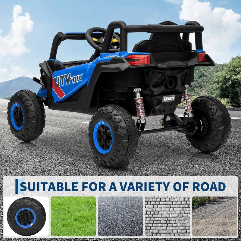 12V Kids Ride On Car,UTV Truck with Remote Control,Electric Vehicle with 4 Spring Suspension