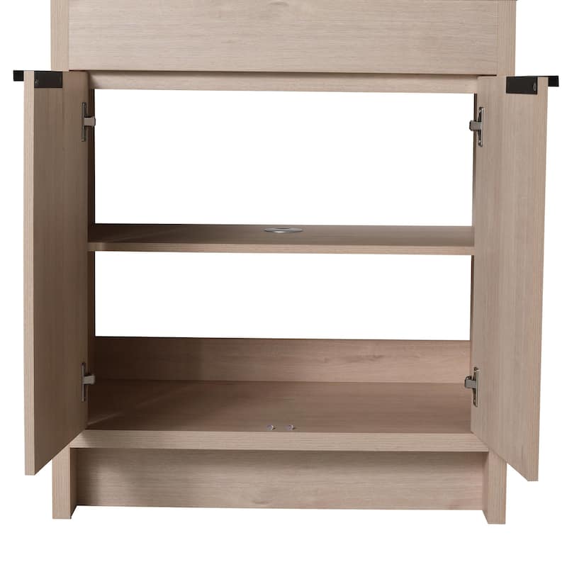 24/30/36 Inch Freestanding Bathroom Vanity Cabinet with Soft Close Door and Adjustable Shelf (Without Sink)