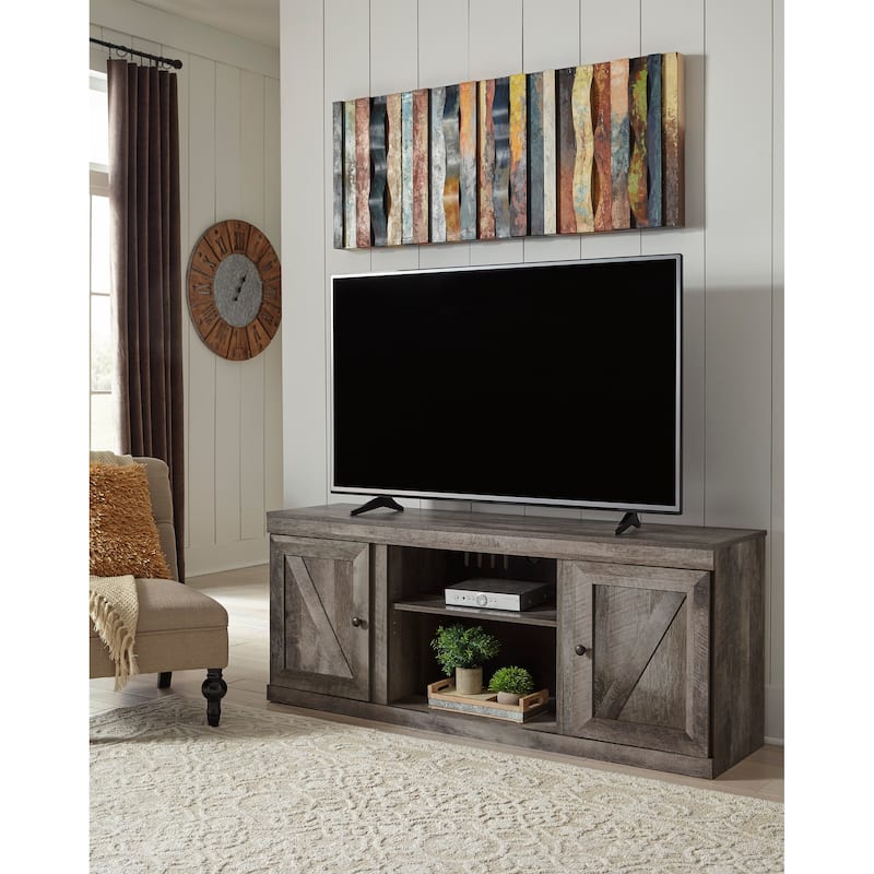 Signature Design by Ashley Wynnlow Weathered Woodgrain 60-inch TV Stand