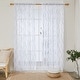preview thumbnail 46 of 53, Deconovo Rod Pocket Pattern Sheer Curtains for Living Room Pair (2 Panels)