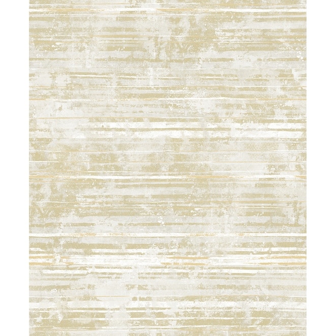 Decorline Makayla Light Yellow Stripe Wallpaper - 21in x 396in x 0.025in