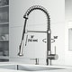 preview thumbnail 29 of 122, VIGO Edison 19" H Single Handle Pull-Down Sprayer Kitchen Faucet Set with Touchless Sensor