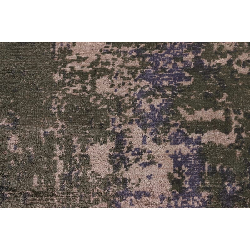 Contemporary Abstract Modern Area Rug Handmade Wool Carpet - 6'7" X 9'6"