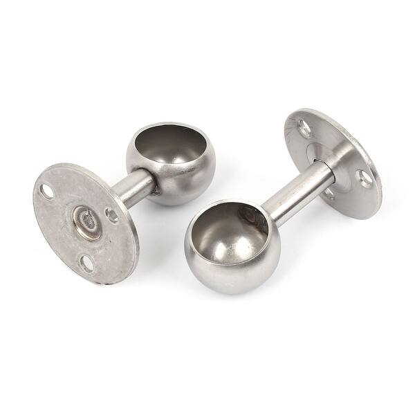 Shop Unique Bargains 25mm Dia Rail Fittings Wardrobe Hanging Rod