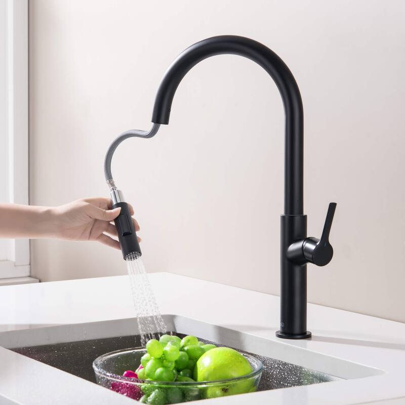 Fusion-T Single Handle Pull Down Kitchen Sink Faucet with Soap Dispenser