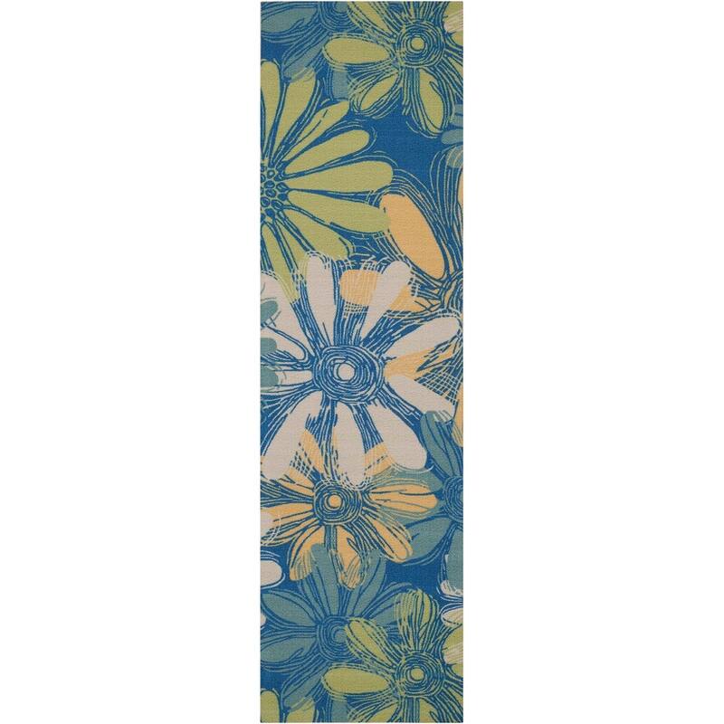Ogunquit Indoor/Outdoor Abstract Floral Modern Rug by Havenside Home