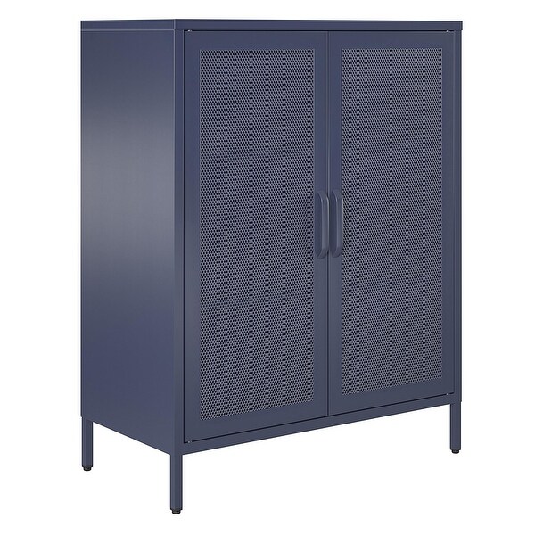 The Novogratz Channing 2 Door Metal Accent Cabinet - Bed Bath
