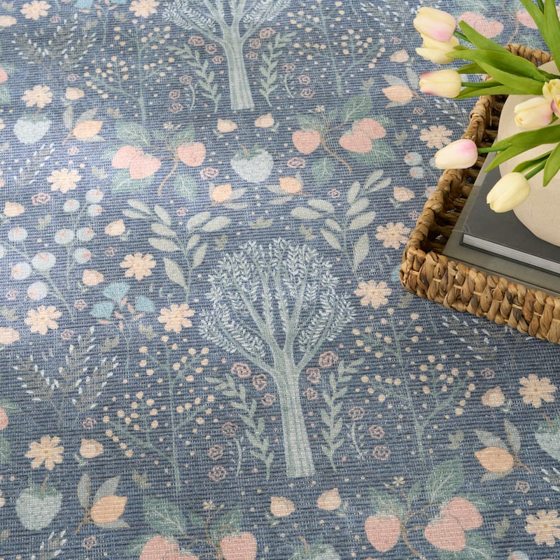 Nourison Botanical Washables Indoor only Chic Floral Area Rug