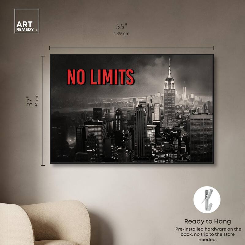 No Limits City Canvas by Art Remedy