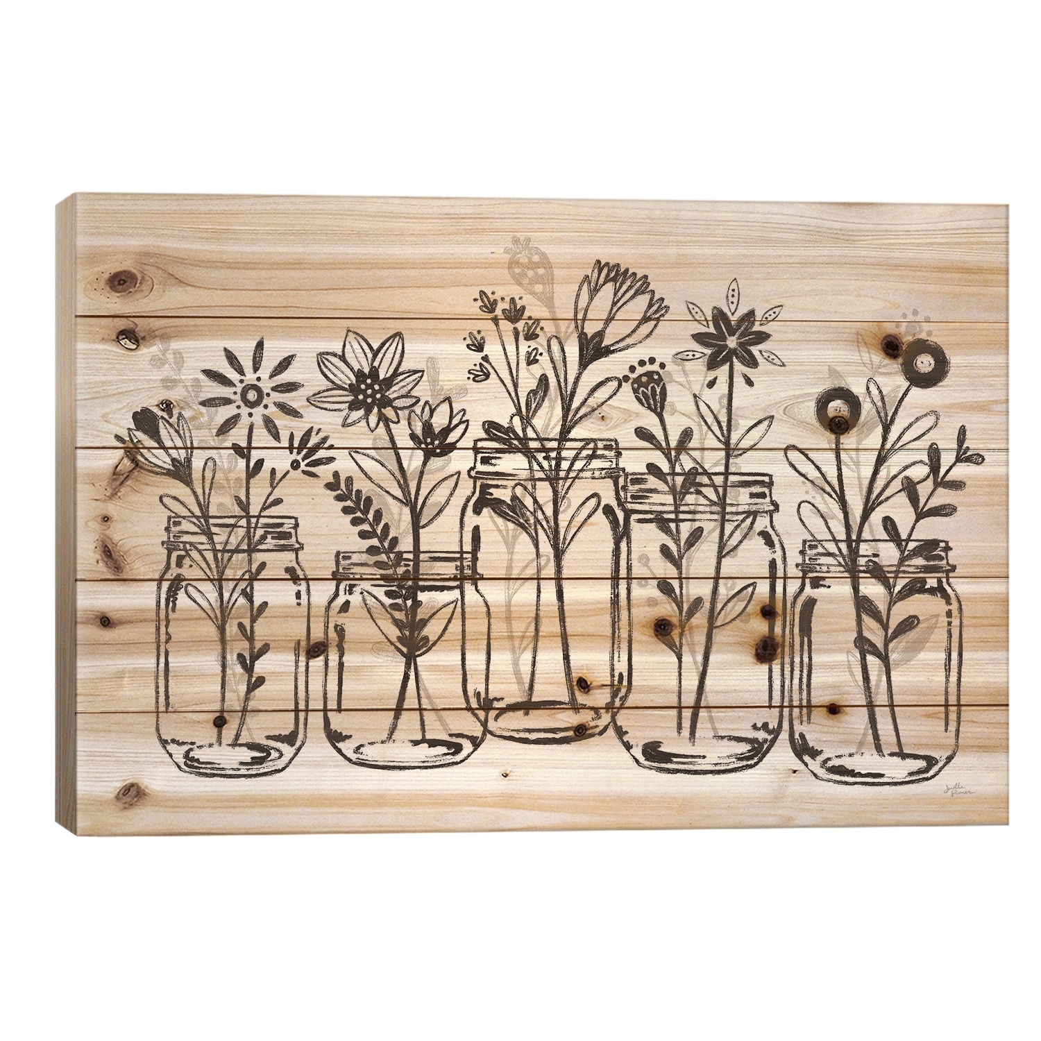 Our Nest II Print On Wood by Janelle Penner - Multi-Color