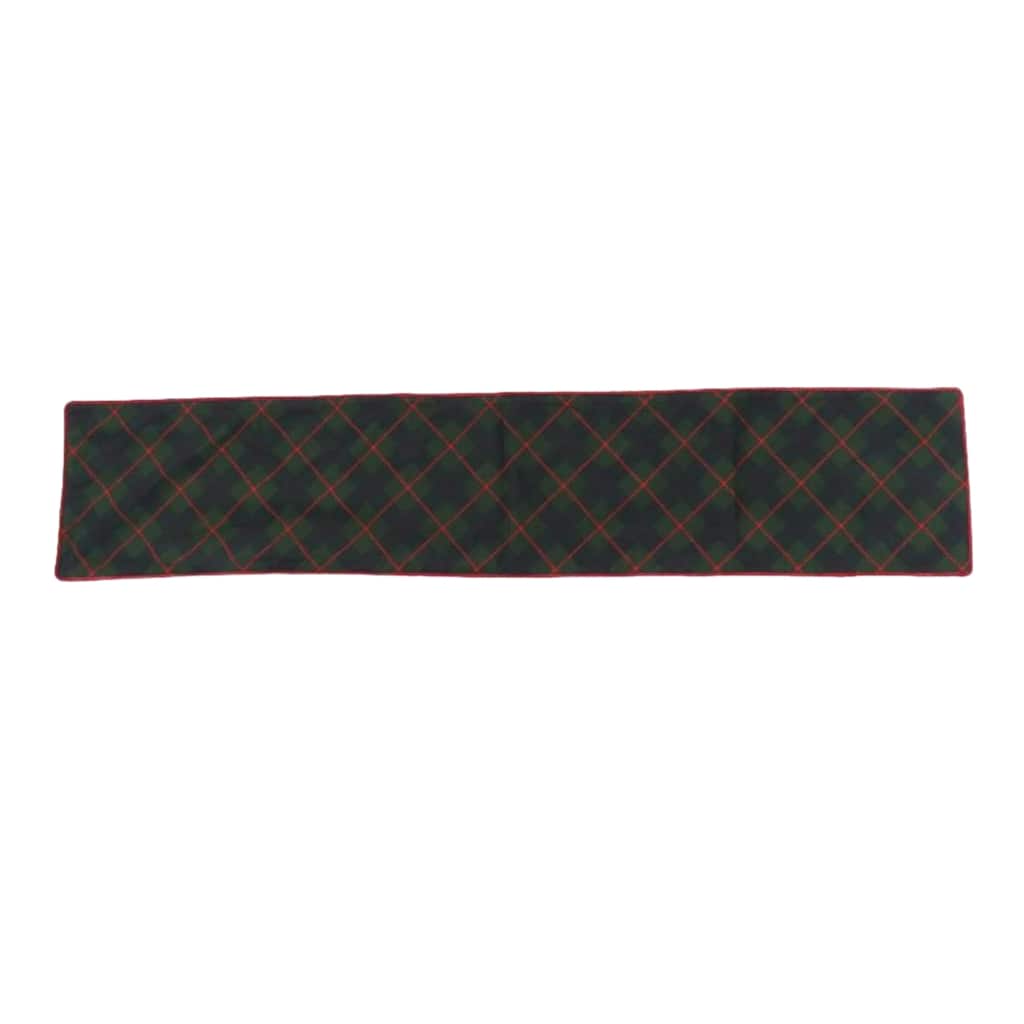 Plaid Christmas Table Runner 72"L