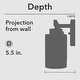 preview thumbnail 31 of 36, Hunter Hartland Bathroom Vanity Wall Light, Damp Rated - Transitional, Rustic, Contemporary - Clear Seeded Glass