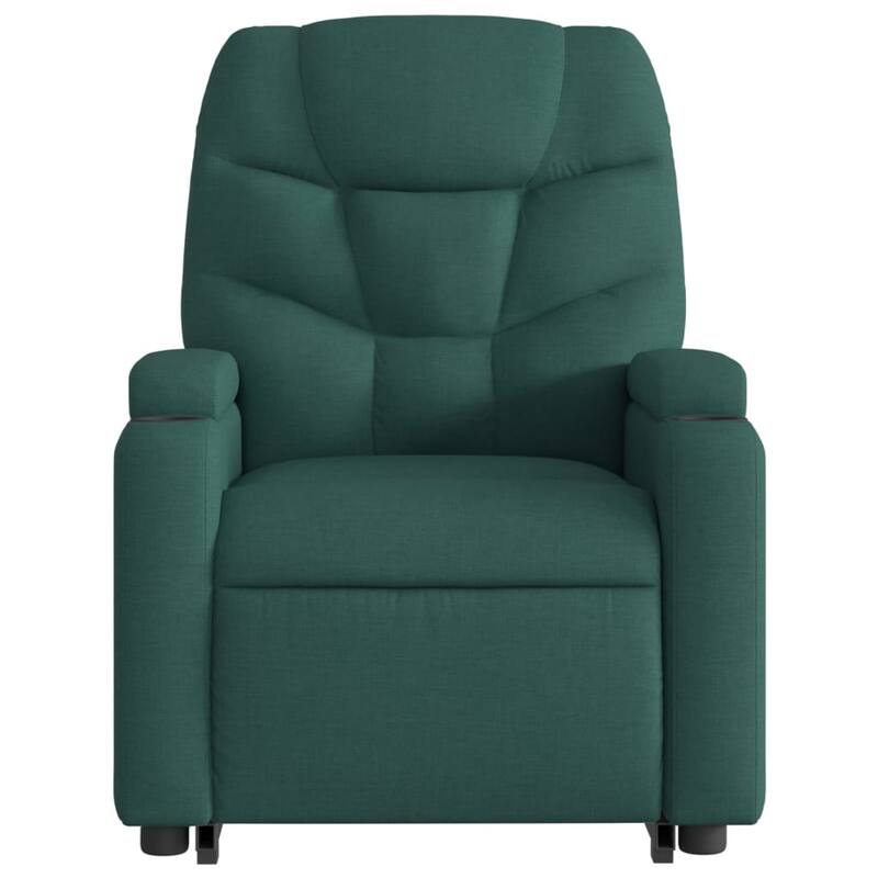vidaXL Stand up Massage Recliner Chair Light Gray Fabric