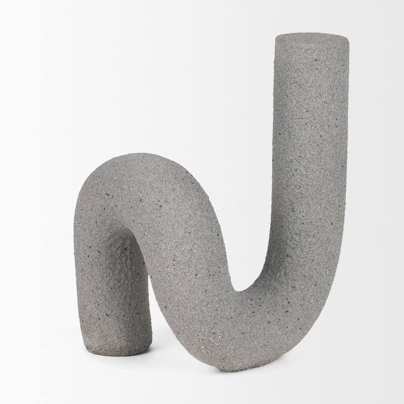 Kailyn Resin Textured Concrete Gray / Sandstone Decorative Object