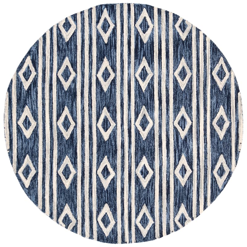 SAFAVIEH Handmade Micro-Loop Enkeleda Moroccan Wool Rug