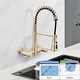 preview thumbnail 10 of 27, Dornberg Wall Mounted Pull Down Bridge Kitchen Faucet