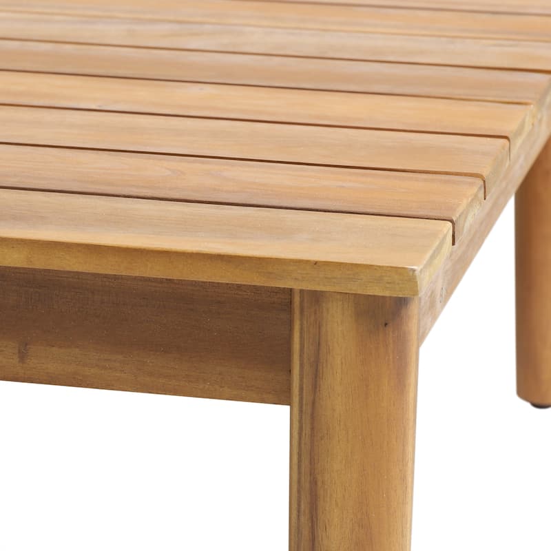 Magnolia Outdoor Acacia Wood Coffee Table by Christopher Knight Home - 39.50" W x 24.25" D x 10.25" H