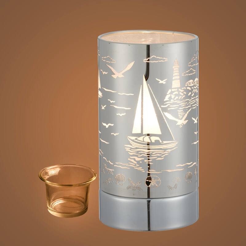 7" Touch lamp/Oil burner/Wax warmer - Sailboat - 3.75*3.75*7