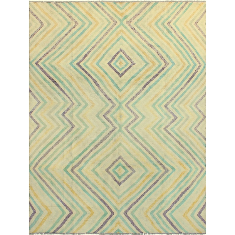 Balochi Zia Ivory/Grey Rug - 8'8" x 11'6"