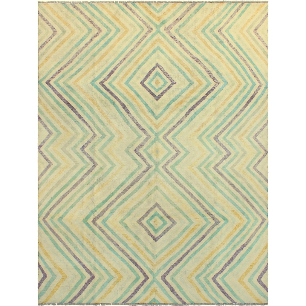 Balochi Zia Ivory/Grey Rug - 8'8" x 11'6"