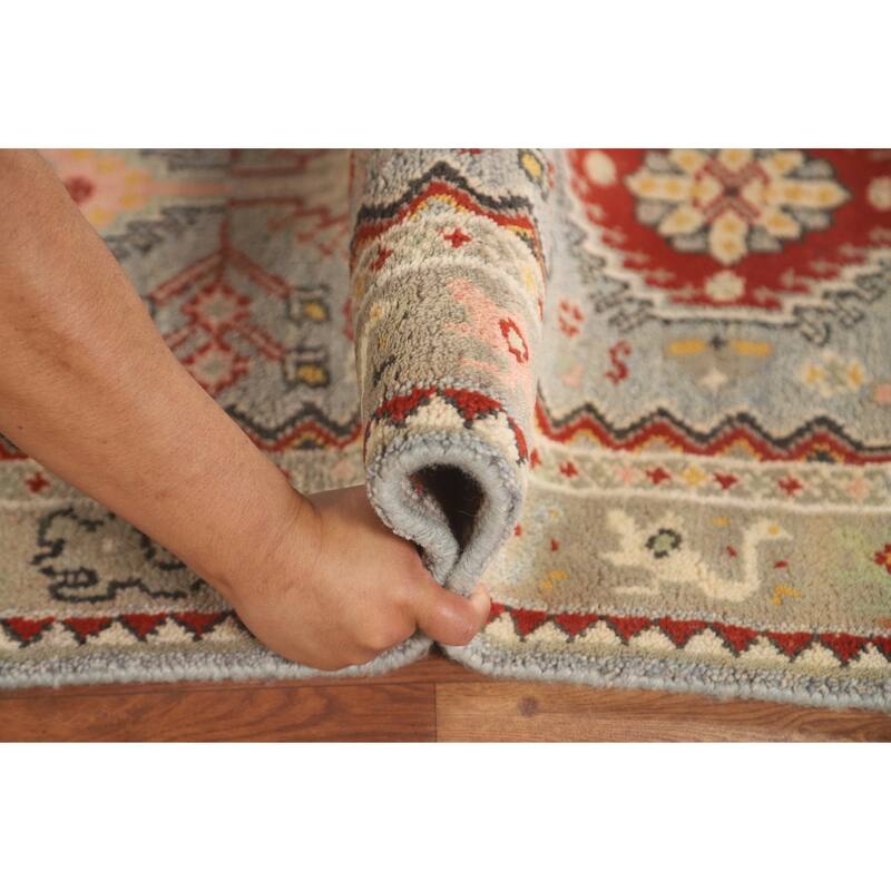 Geometric / Tribal Heriz Serapi Runner Rug Handmade Wool Carpet - 2'8" x 8'0"