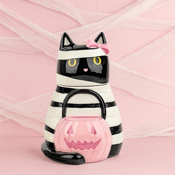 10 Strawberry Street Costume Cat Cookie Jar Canister - Bed Bath