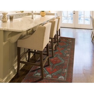 Noori Rug Semi-Antique Britney Rust/Charcoal Runner - 2'9