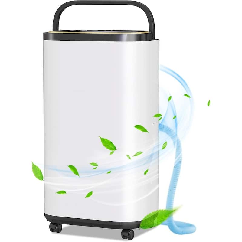 30 Pints Dehumidifier for Basement with Drain Hose for Auto or Manual Drainage, 2000 Sq.Ft Energy Star Dehumidifiers for Home