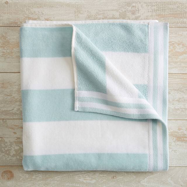 Luxurious Cotton Cabana Stripe Beach Towel