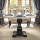 preview thumbnail 3 of 11, Furniture of America Brec Rustic White 48-inch Pedestal Dining Table