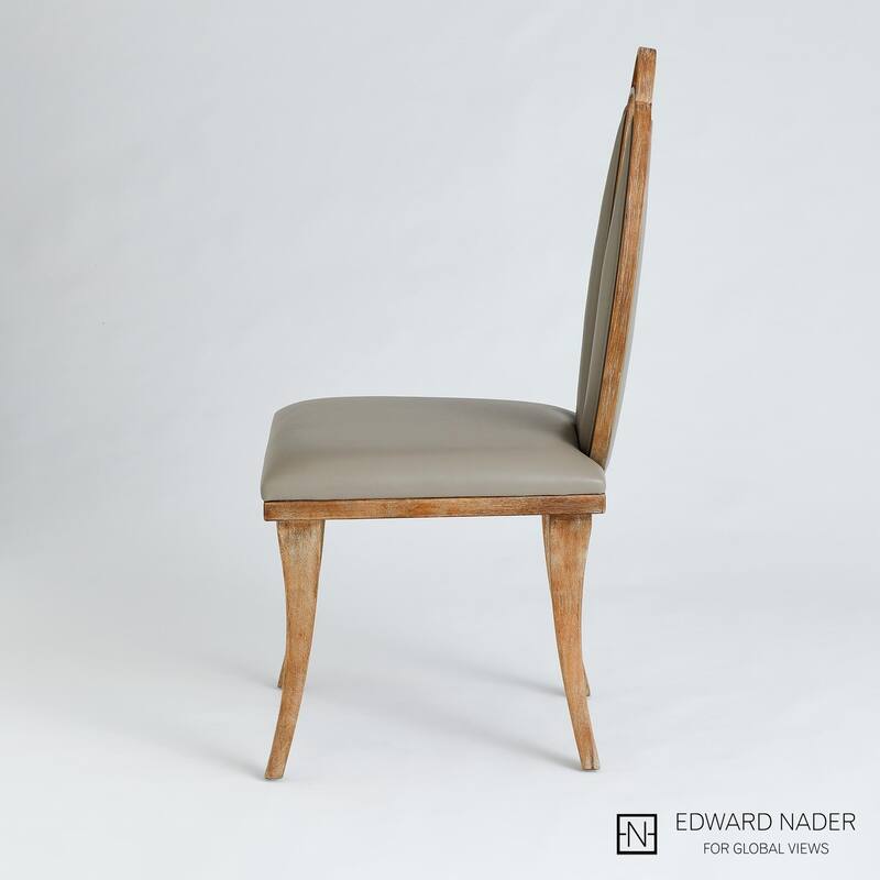 Adelaide Chair-Grey Leather