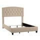 preview thumbnail 40 of 43, Fontana Adjustable Diamond-tufted Arched Back Bed by iNSPIRE Q Classic
