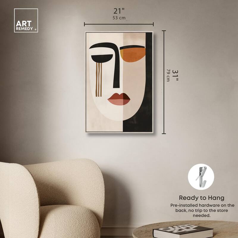 Face Moderne III Canvas by Art Remedy
