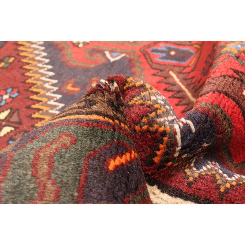 ECARPETGALLERY Hand-knotted Andelz Red Wool Rug - 4'3 x 6'4