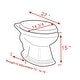 preview thumbnail 6 of 6, Elongated Bathroom Toilet Bowl White Vitreous China for High-tank Toilets Renovators Supply