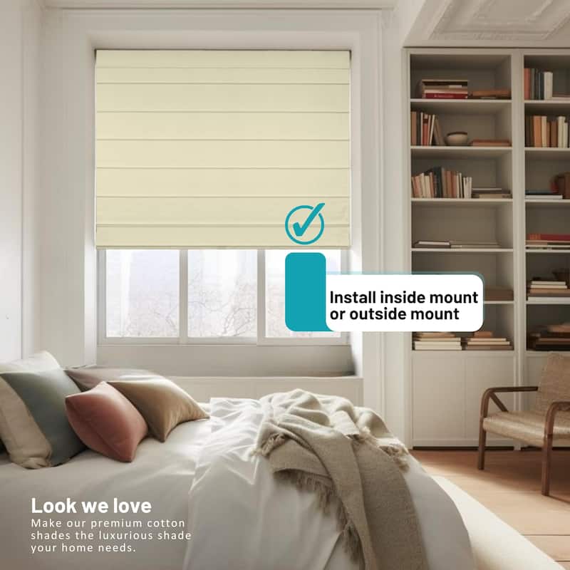 CHICOLOGY Cordless Roman Shades, Privacy Window Blinds for Home