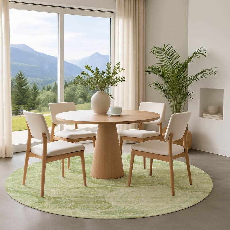 Premium Washable Super Soft Contemporary Mosaic Mayfield Rug - Sage - 8' x 8'