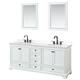 Option White, Black Trim, White Quartz Top