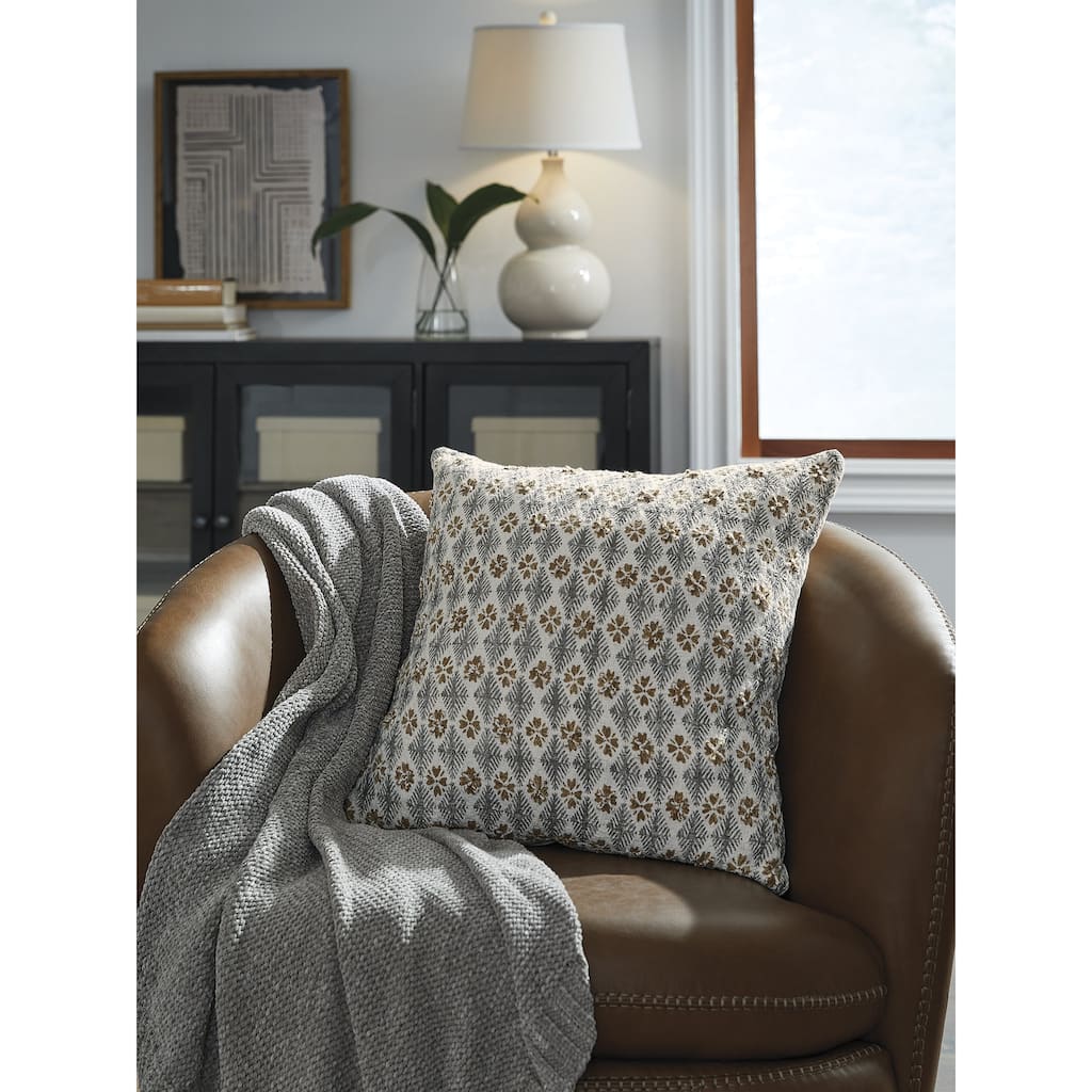 Signature Design by Ashley Dainwick Gray/Brown Pillow (Set of 4)