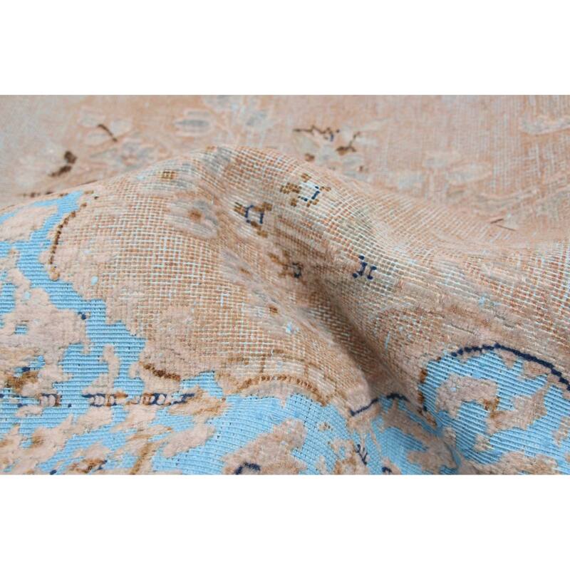 ECARPETGALLERY Hand-knotted Antalya Vintage Light Brown Wool Rug - 8'11 x 11'10