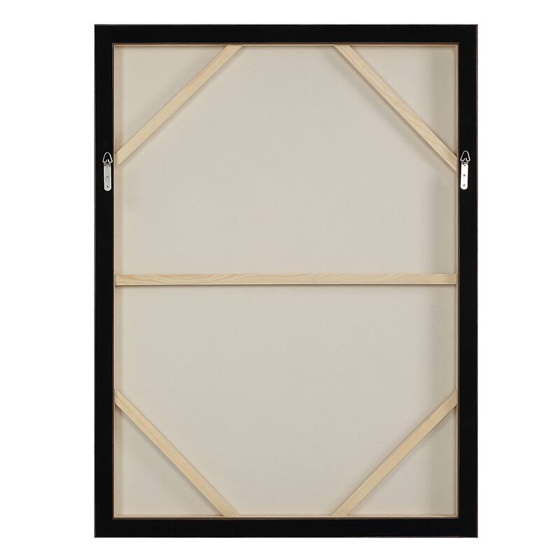 Evelyne 48" H x 36" W Canvas Art, White