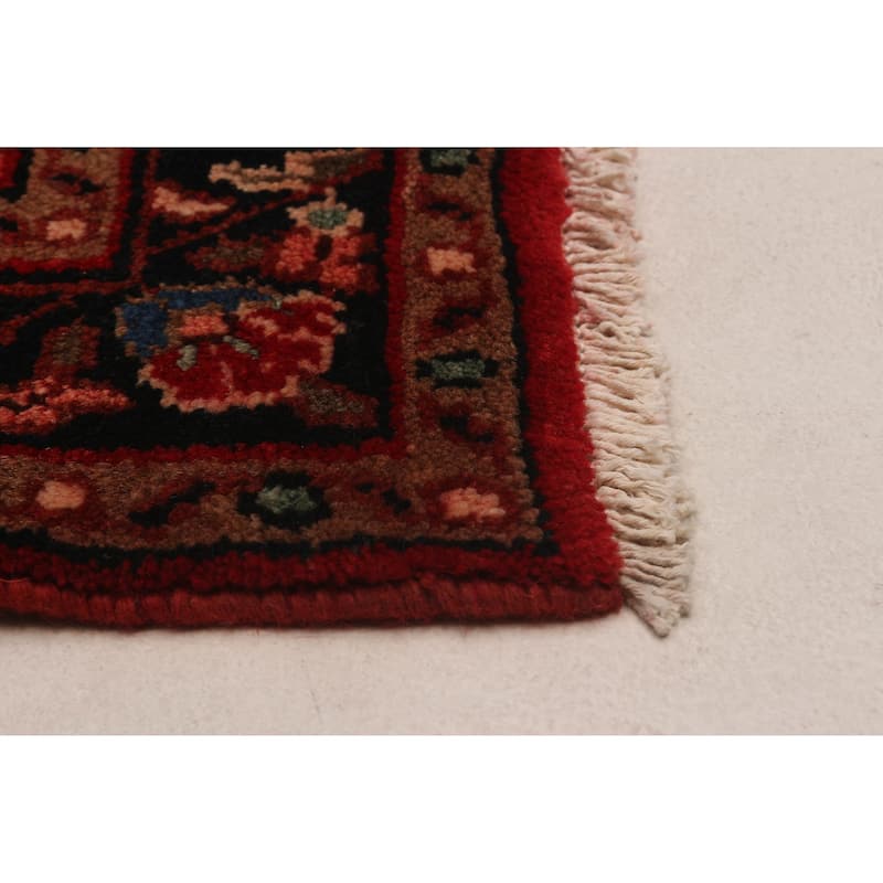 ECARPETGALLERY Hand-knotted Andelz Red Wool Rug - 3'7 x 10'2