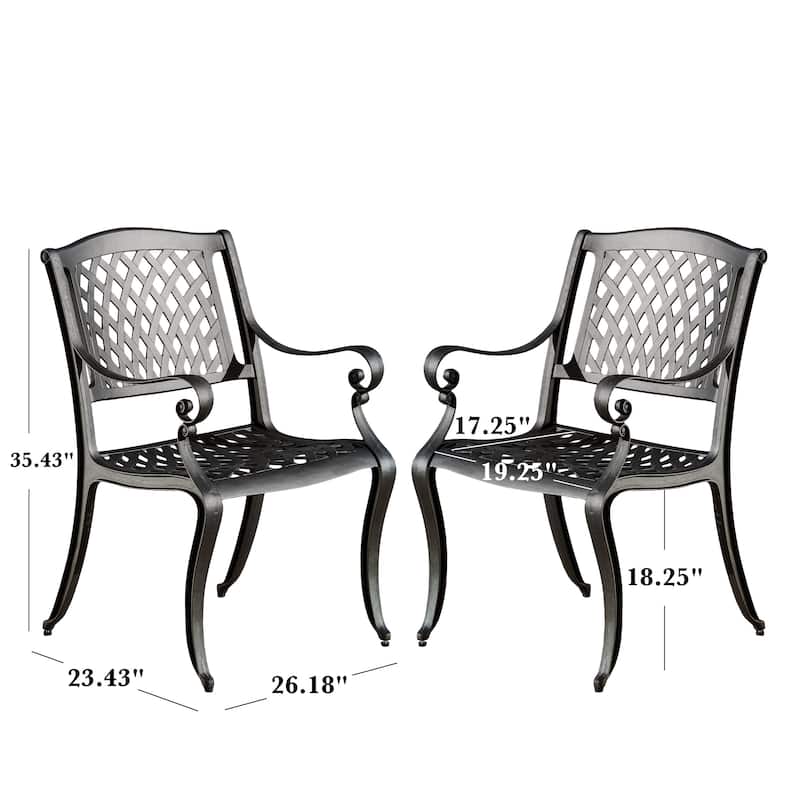 Outdoor Dining Chair Set of 2