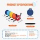 preview thumbnail 7 of 5, VEVOR Kids Play Tunnel Tent for Toddlers, Collapsible Gift for Boy and Girl Play Tunnel Indoor , Multicolor - 1paragraphs